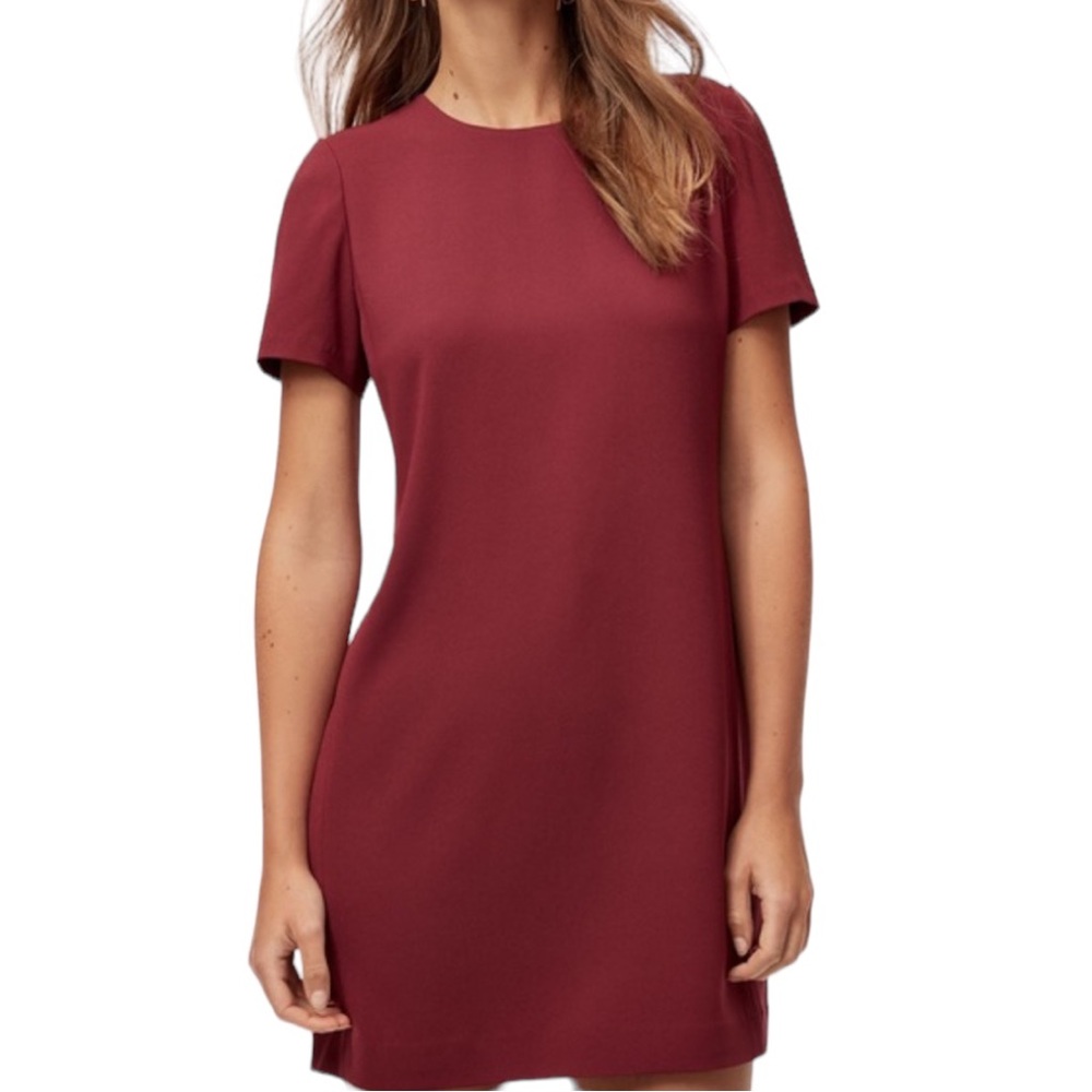 Babaton Patricio T Shirt Mini Dress in Cardamom size 00 NWT Short Sleeve